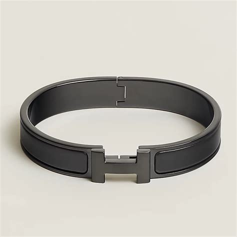 hermes black and white enamel bracelet|authentic hermes bracelets online.